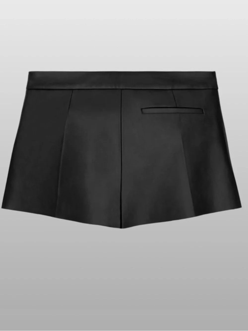 Zara x Kaia Gerber Real Sheepskin Leather Mini Skirt Black XS 5479/002